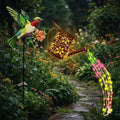 Solar Hummingbird Watering Can Garden Stake Light – Bird-Shaped Flower Solar Lights for Patio, Yard, Lawn & Garden Decor, Outdoor LED Landscape Ambiance Lighting