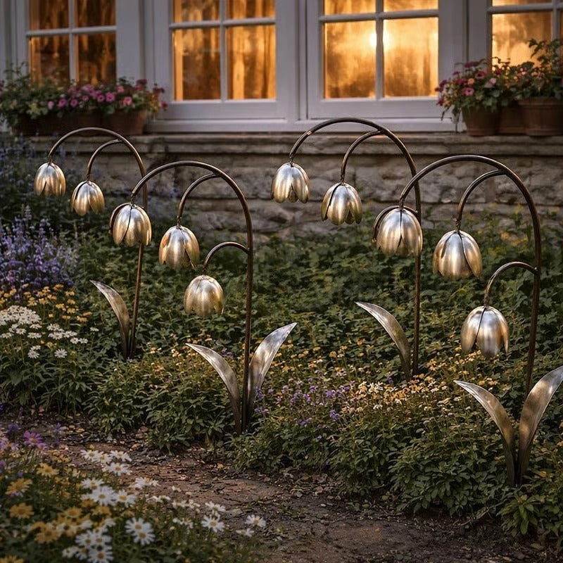 Metal Lily of the Valley Garden Stake