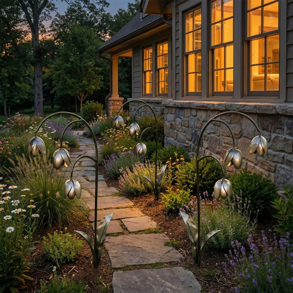 Metal Lily of the Valley Garden Stake