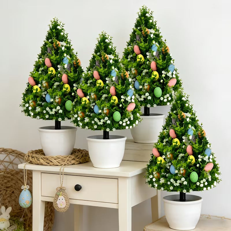 Artificial Eucalyptus Tree with Easter Eggs
