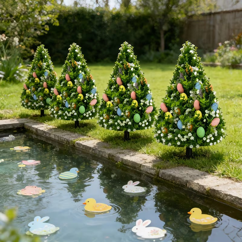 Artificial Eucalyptus Tree with Easter Eggs