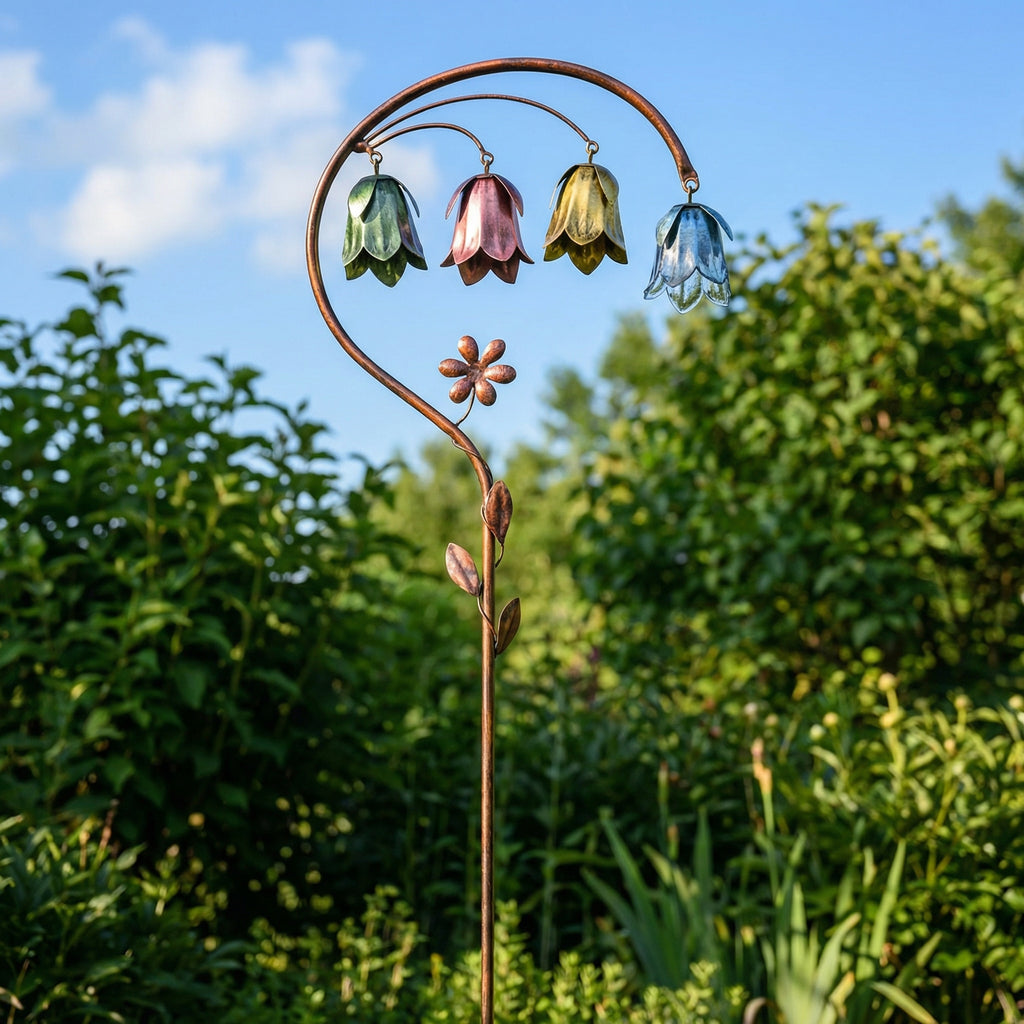 4 Color Metal Lily of the Valley Garden Stake