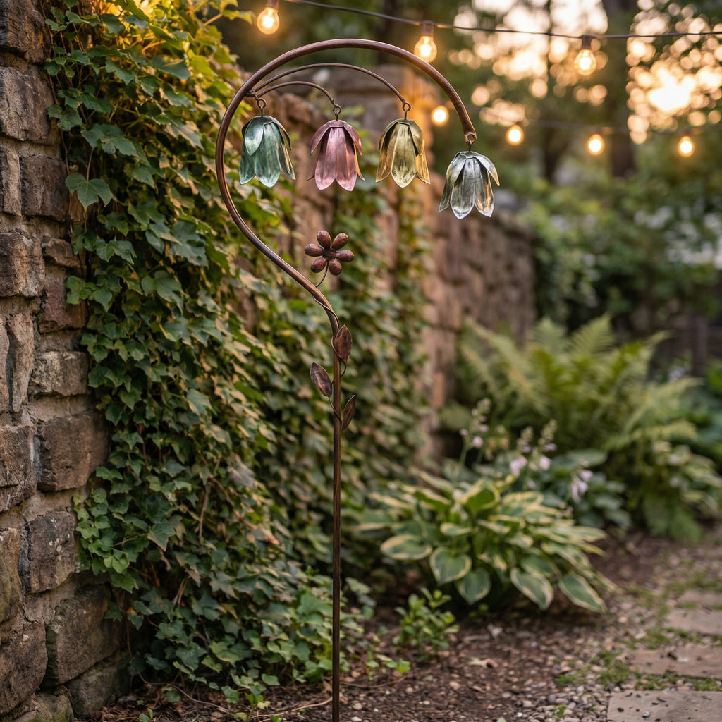 4 Color Metal Lily of the Valley Garden Stake